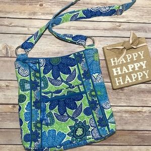 Gorgeous Vera Bradley Blue floral Cross Body Bag!